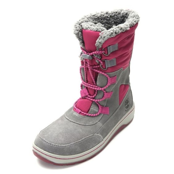 Timberland  Big Girls Waterproof Winter Boots 4.5M - Picture 2 of 8